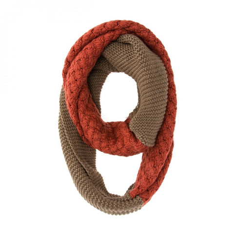 Francesca Orange Infinity Scarf