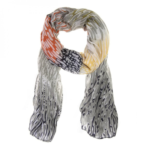 Sydney Watercolor Brown Scarf