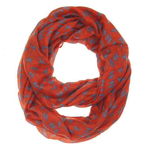 Perch Orange Infinity Scarf
