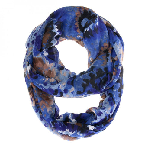 Scrunchy Blue Infinity Scarf