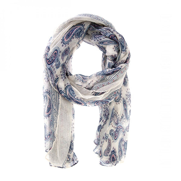 Chevron Off-white Scarf