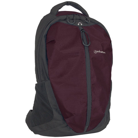 Manhattan 15.6&#34; Airpack Lightweight Top-loading Backpack (plum And Black)